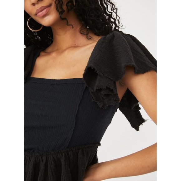 NWT Free People Day Dreaming Top / Obsidian - Picture 4 of 6